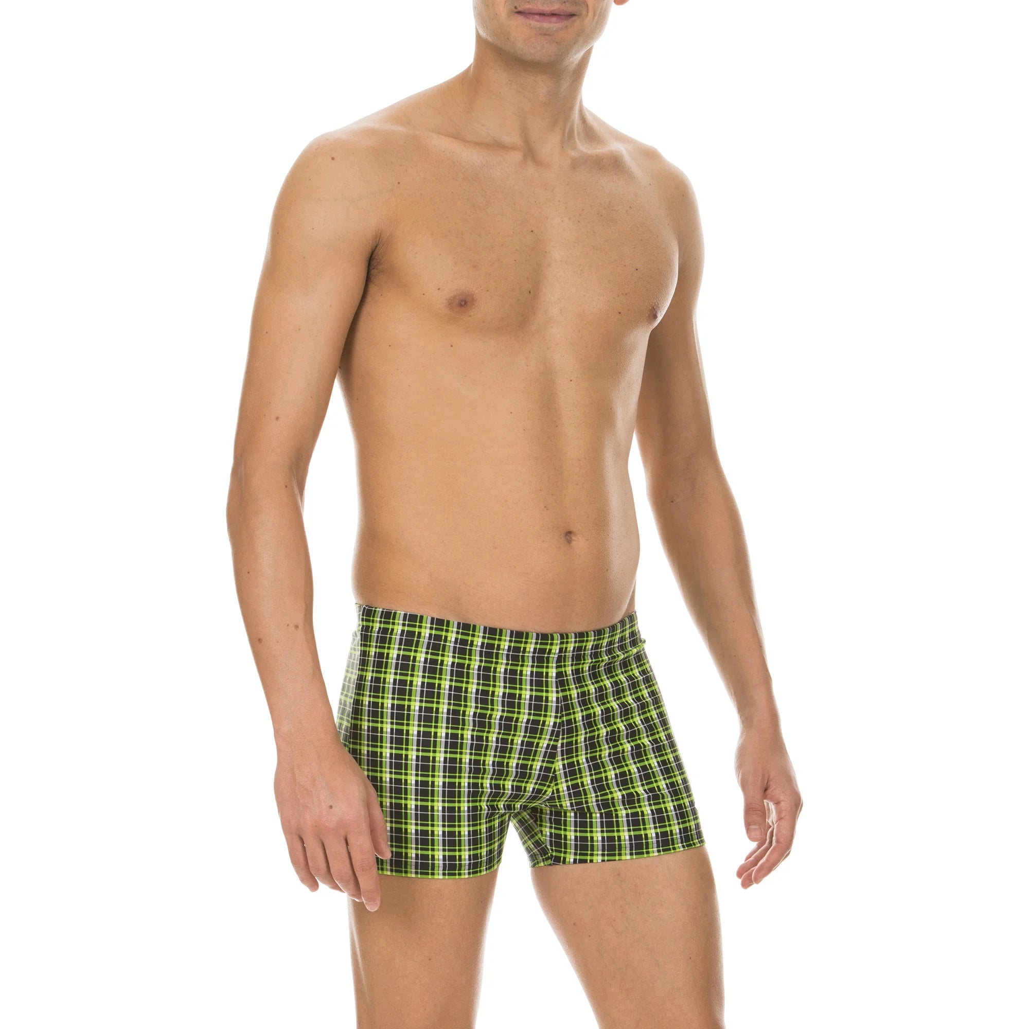 Arena Men Training Swim Shorts Printed Check 23cm
