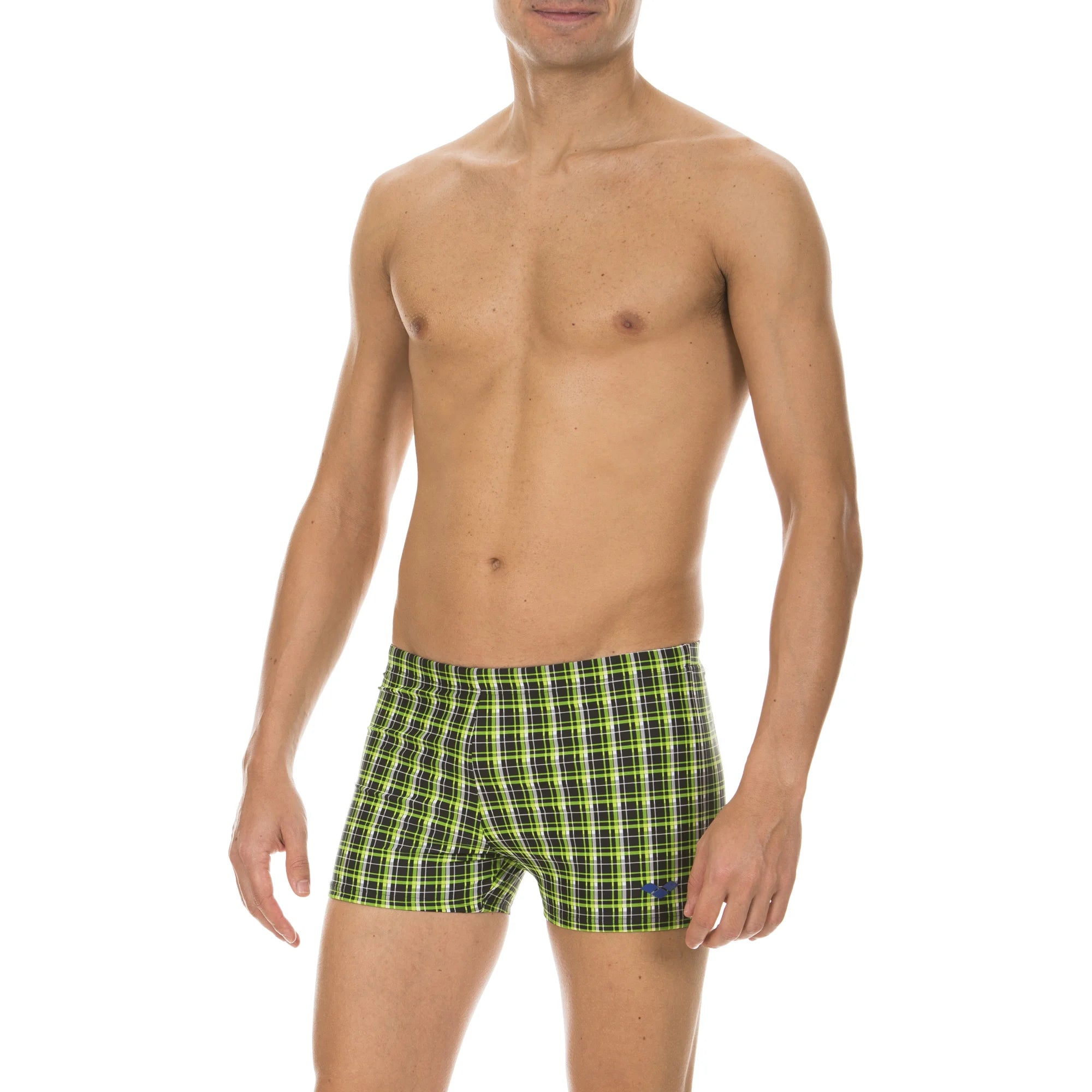 Arena Men Training Swim Shorts Printed Check 23cm