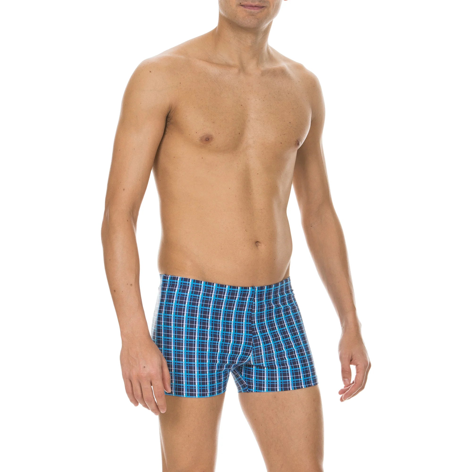 Arena Men Training Swim Shorts Printed Check 23cm
