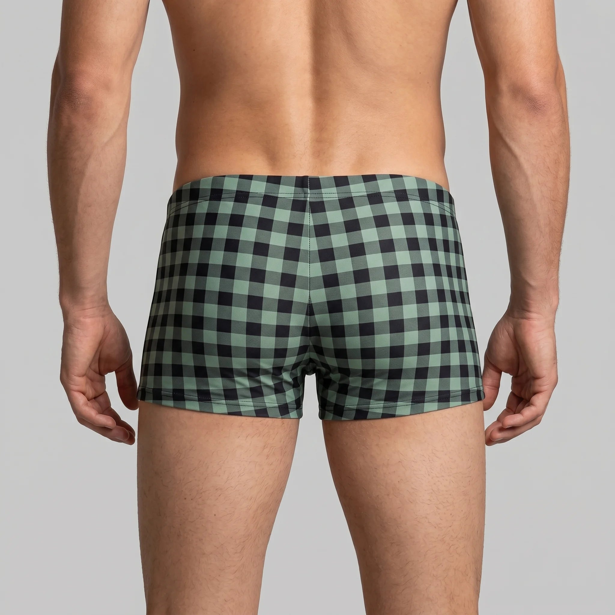 Arena Men Training Swim Shorts Small Checks 23cm