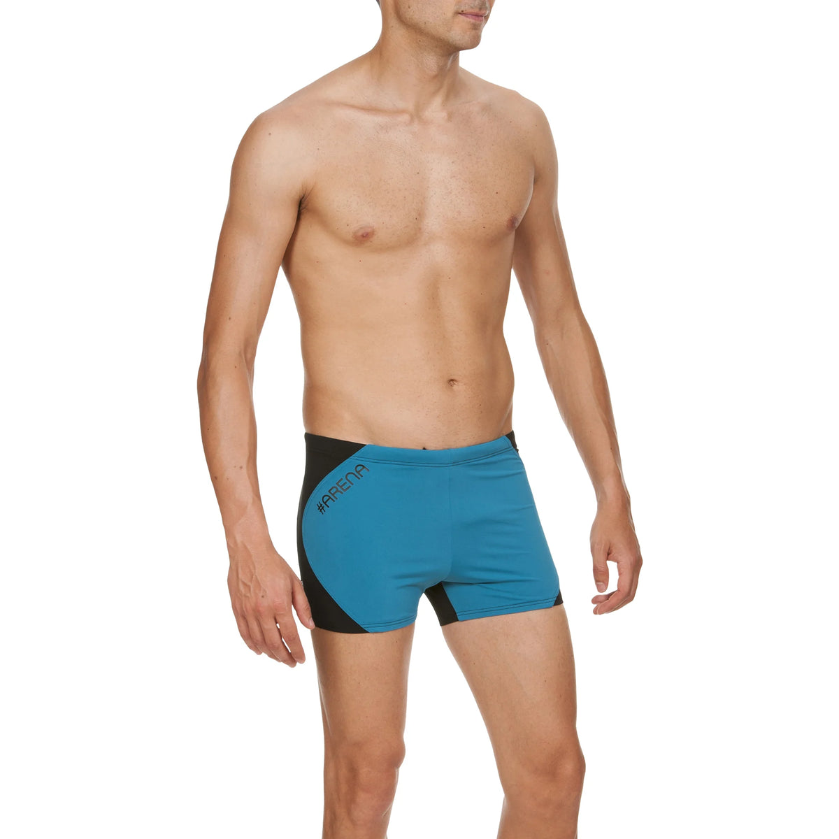 Arena Men Training Swim Shorts Slice Black Curacao 27cm