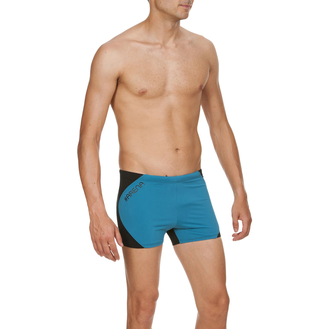 Arena Men Training Swim Shorts Slice Black Curacao 27cm