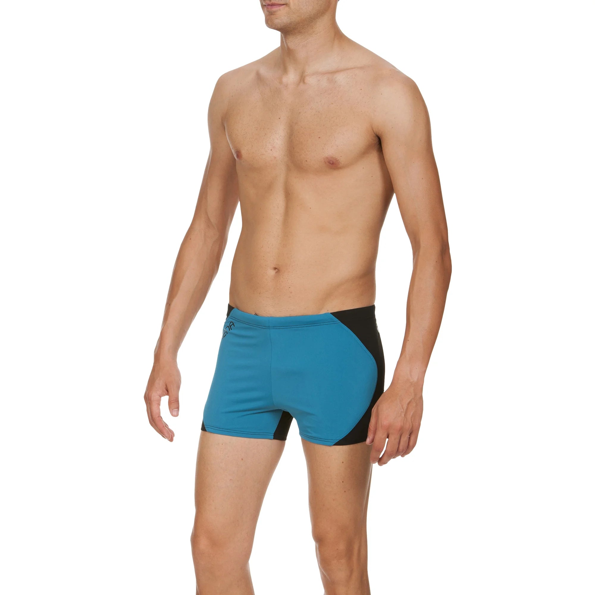 Arena Men Training Swim Shorts Slice Black Curacao 27cm