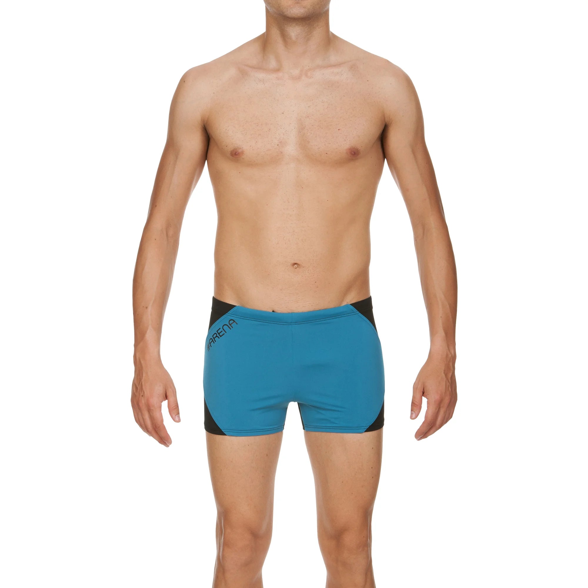 Arena Men Training Swim Shorts Slice Black Curacao 27cm