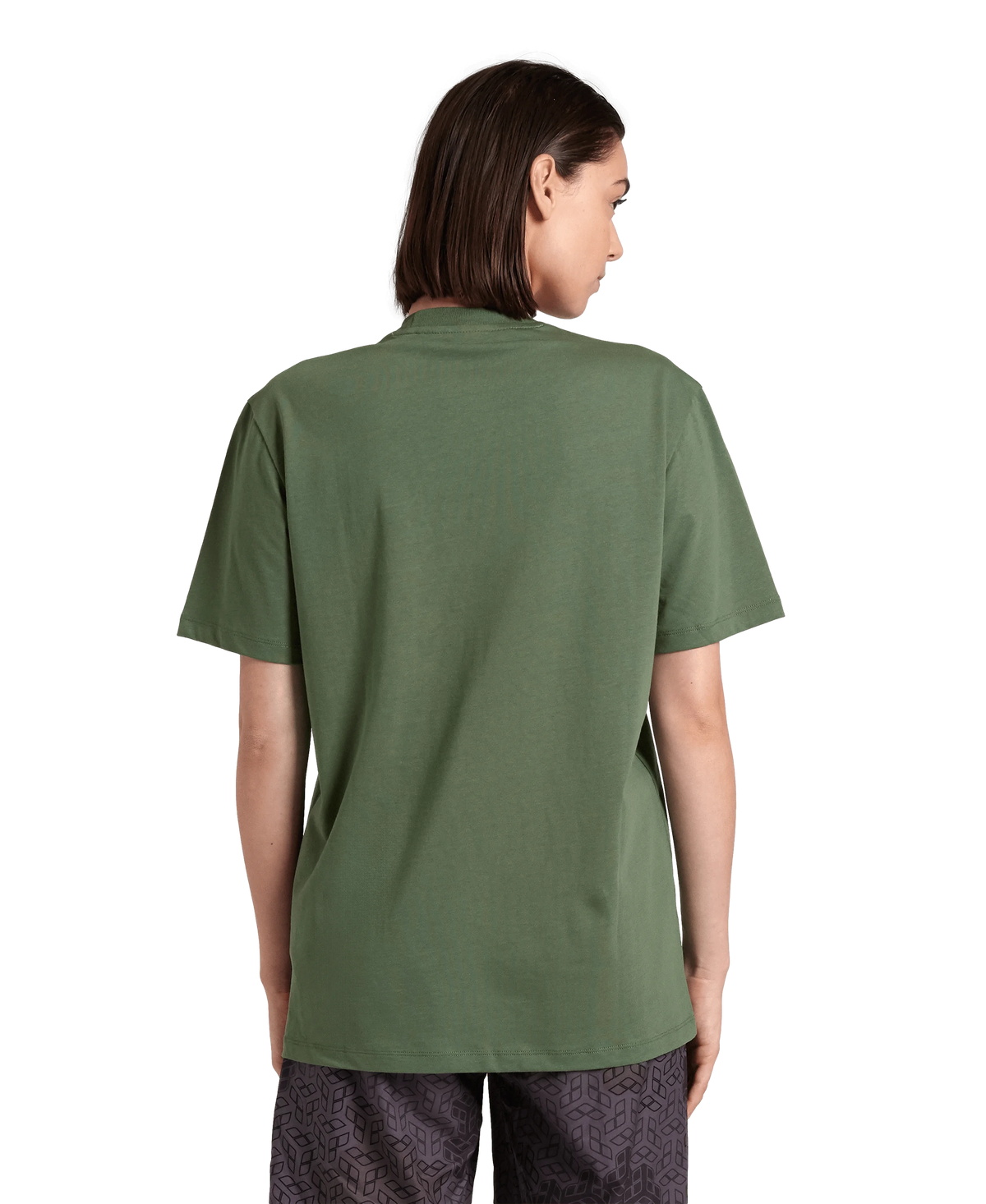 Arena Unisex T-shirt Cotton Logo Sage Made In Green Oeko Tex Recycled Fabric Designed In Italy