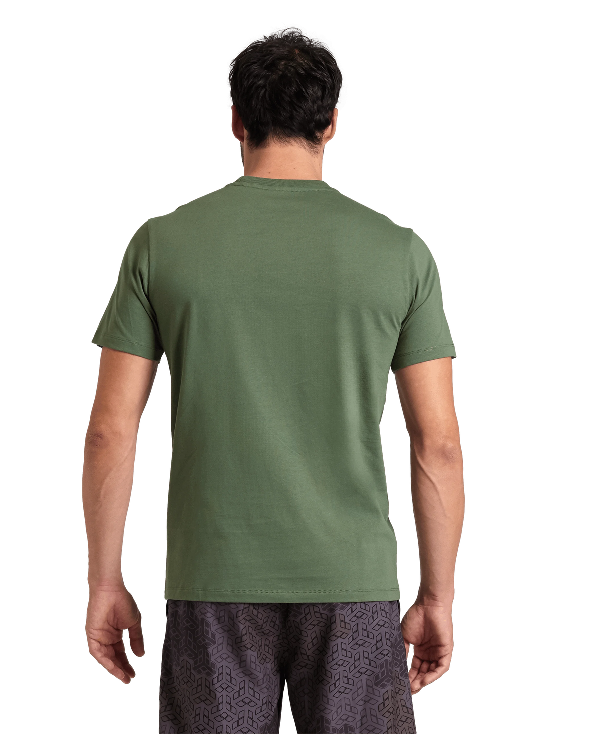 Arena Unisex T-shirt Cotton Logo Sage Made In Green Oeko Tex Recycled Fabric Designed In Italy