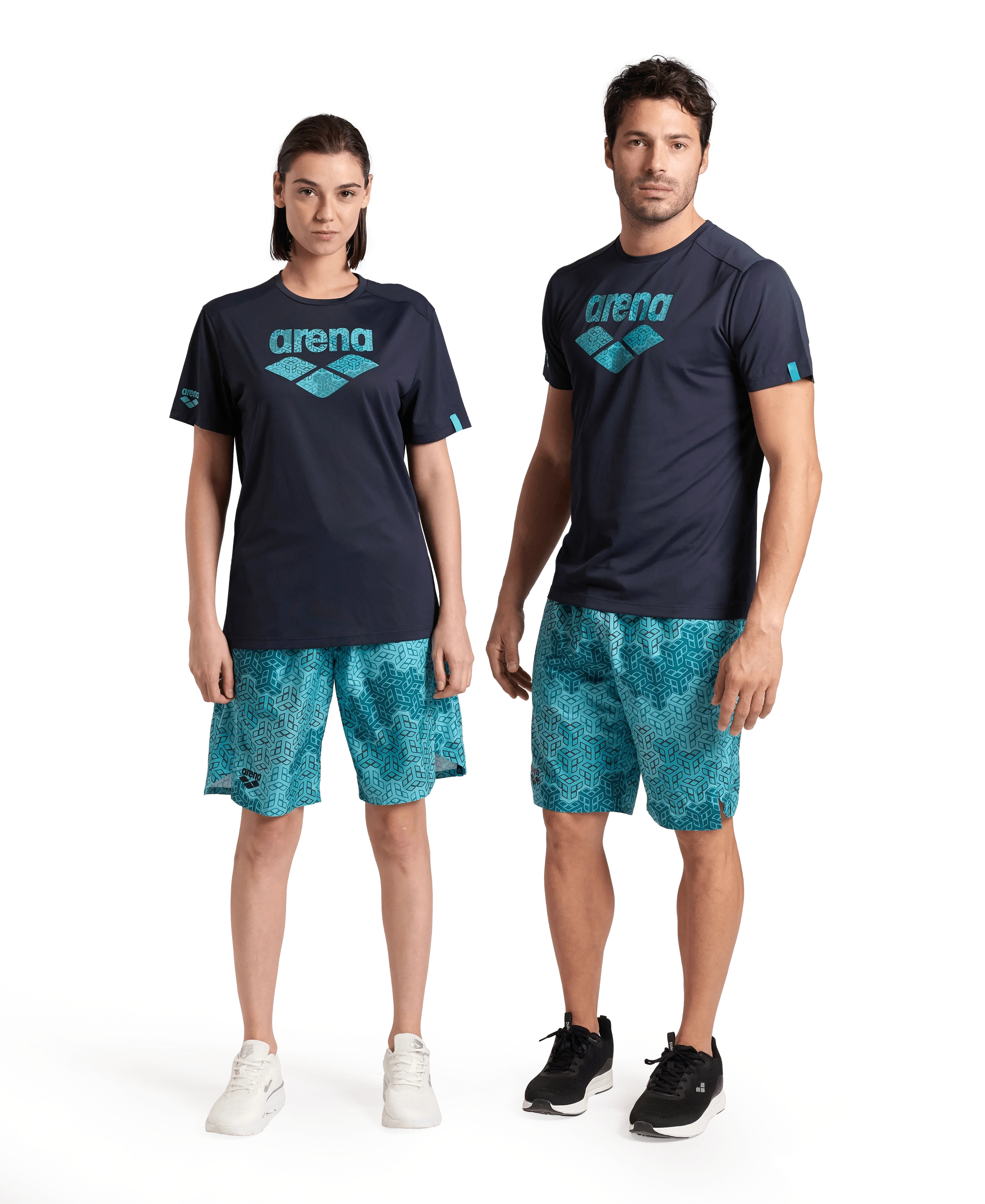 Arena Unisex T-shirt Logo Navy MaxDry Eco Made With 50% Recycled Polyester