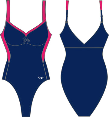 Arena Women Training Swimwear One Piece Bodylift Shapewear Ajustable Straps Carla Wing Back
