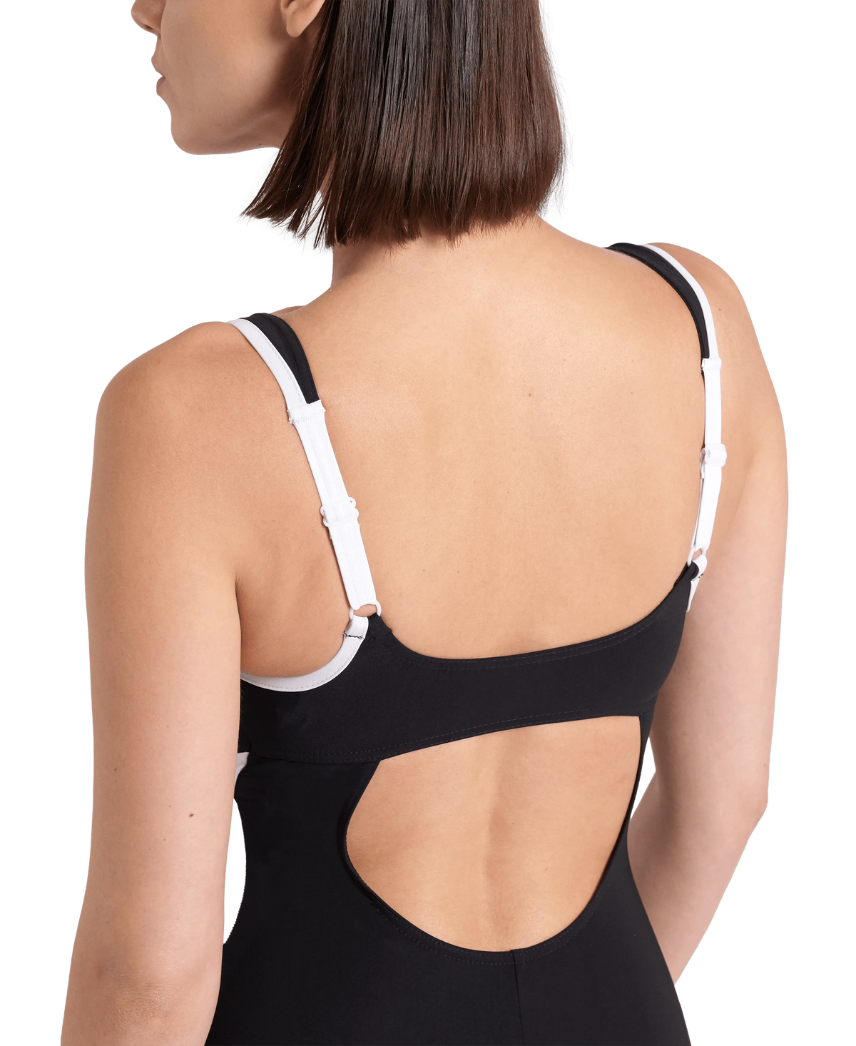 Arena Women Training Swimwear One Piece Bodylift Shapewear Makimurax Low Black White