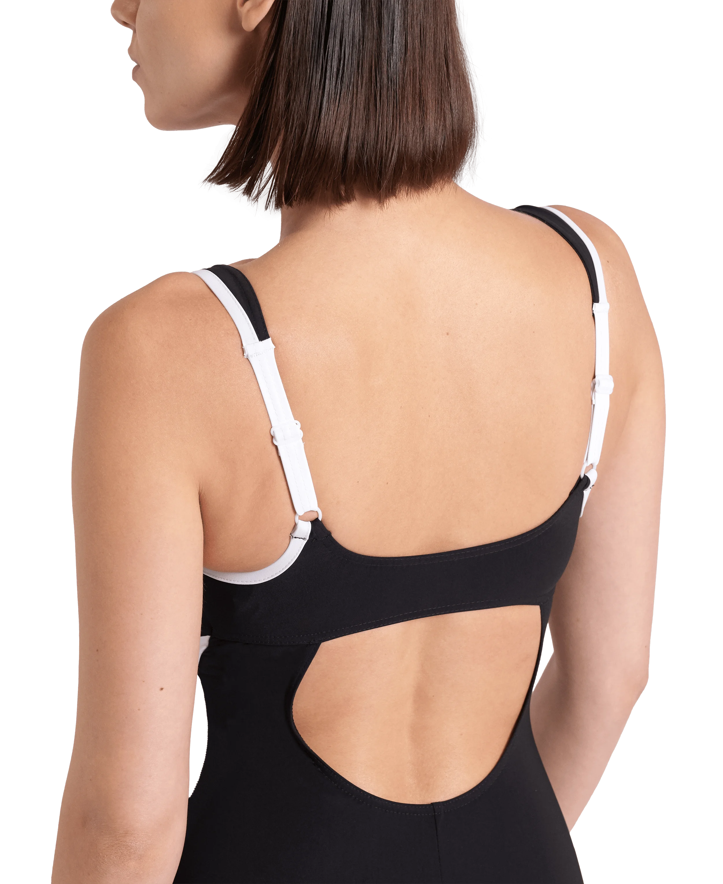 Arena Women Training Swimwear One Piece Bodylift Shapewear Makimurax Low Black White