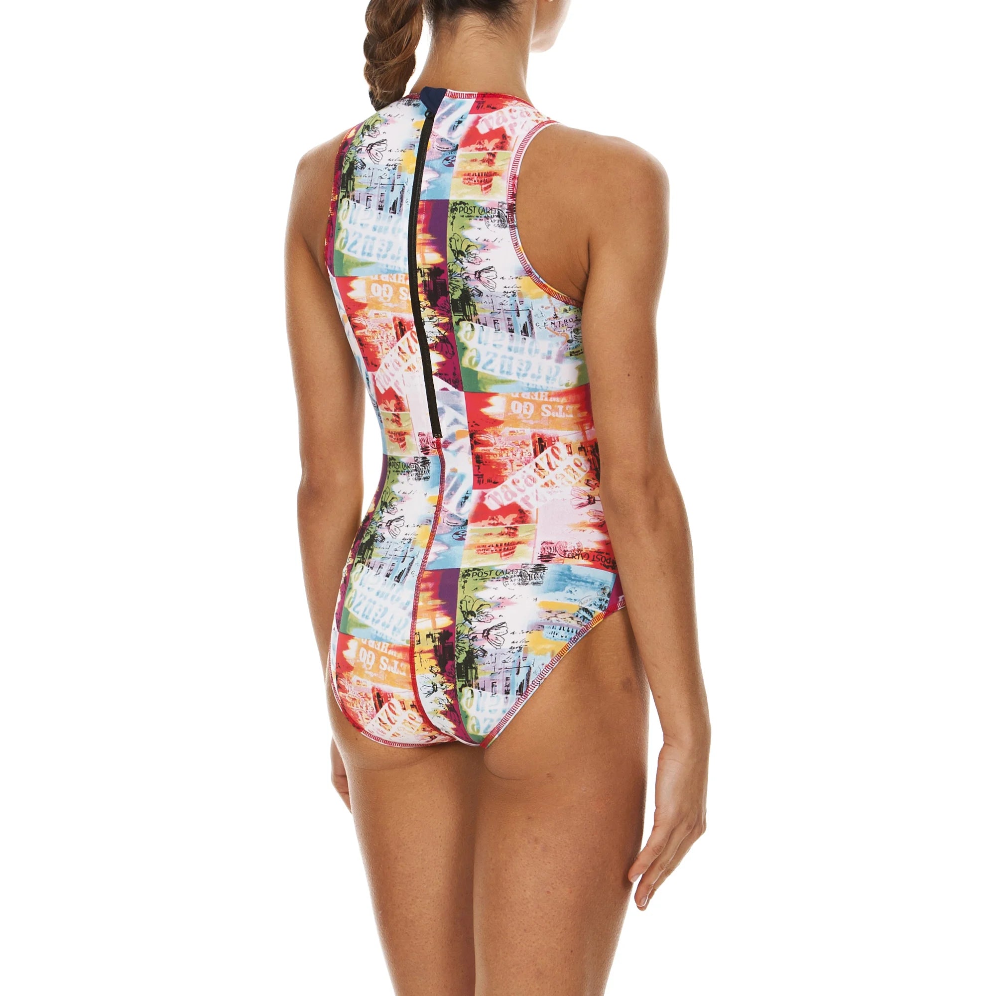 Arena Women Training Swimwear One Piece Waterpolo Holidays Navy Multi