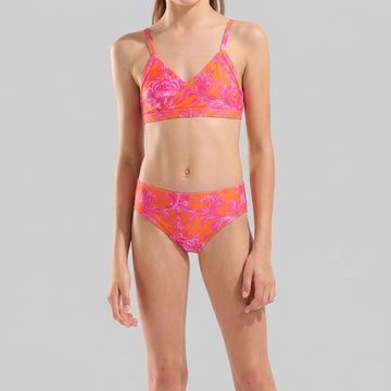 Blu4u Girls Beachwear Two Piece Set Ornamental