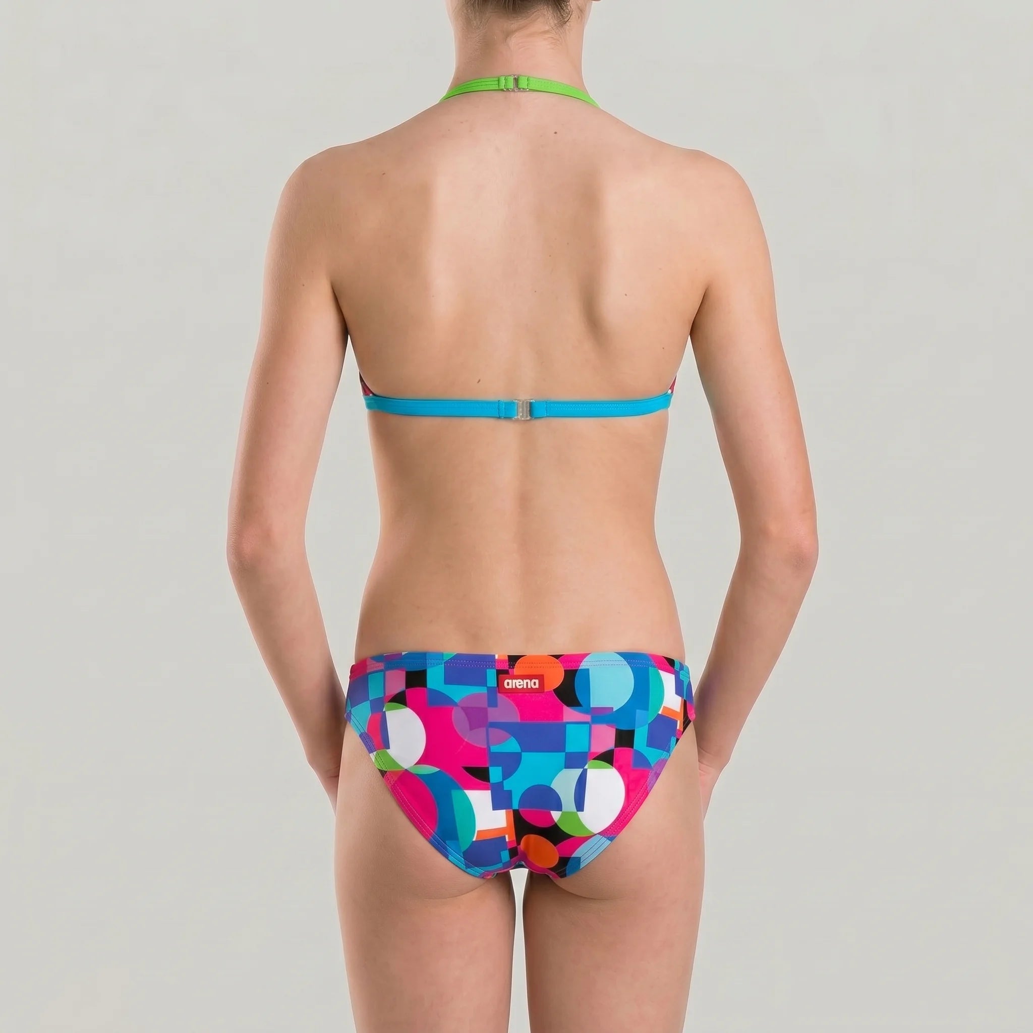 Arena Kids Beach Swimwear Junior Girls 2 Pcs Marble Triangle Last Pieces