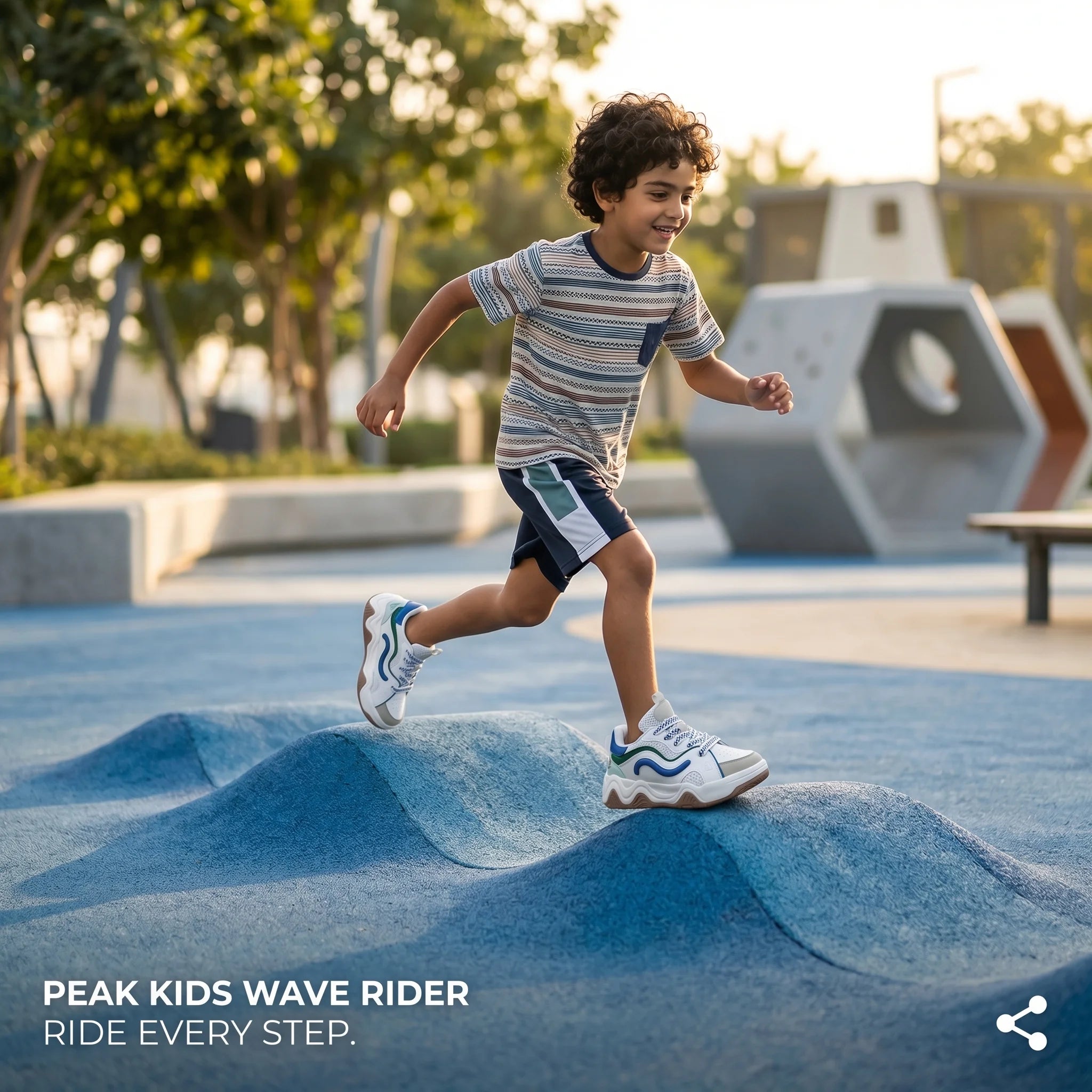 Peak Kids Wave Rider P-Ultralight Rubber Casual Shoes