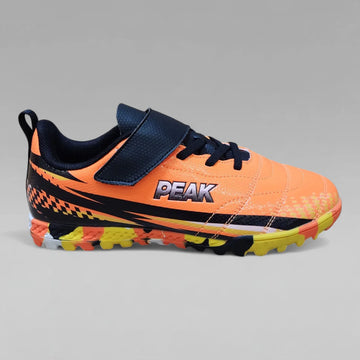 Peak Kids Hurricane Turf Velcro Soccer Shoes