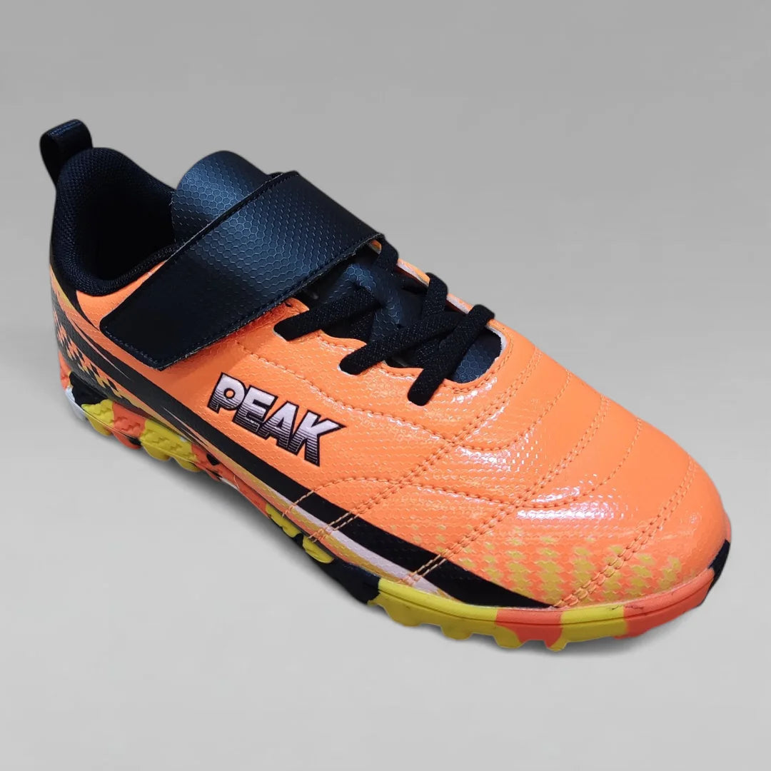 Peak Kids Hurricane Turf Velcro Soccer Shoes