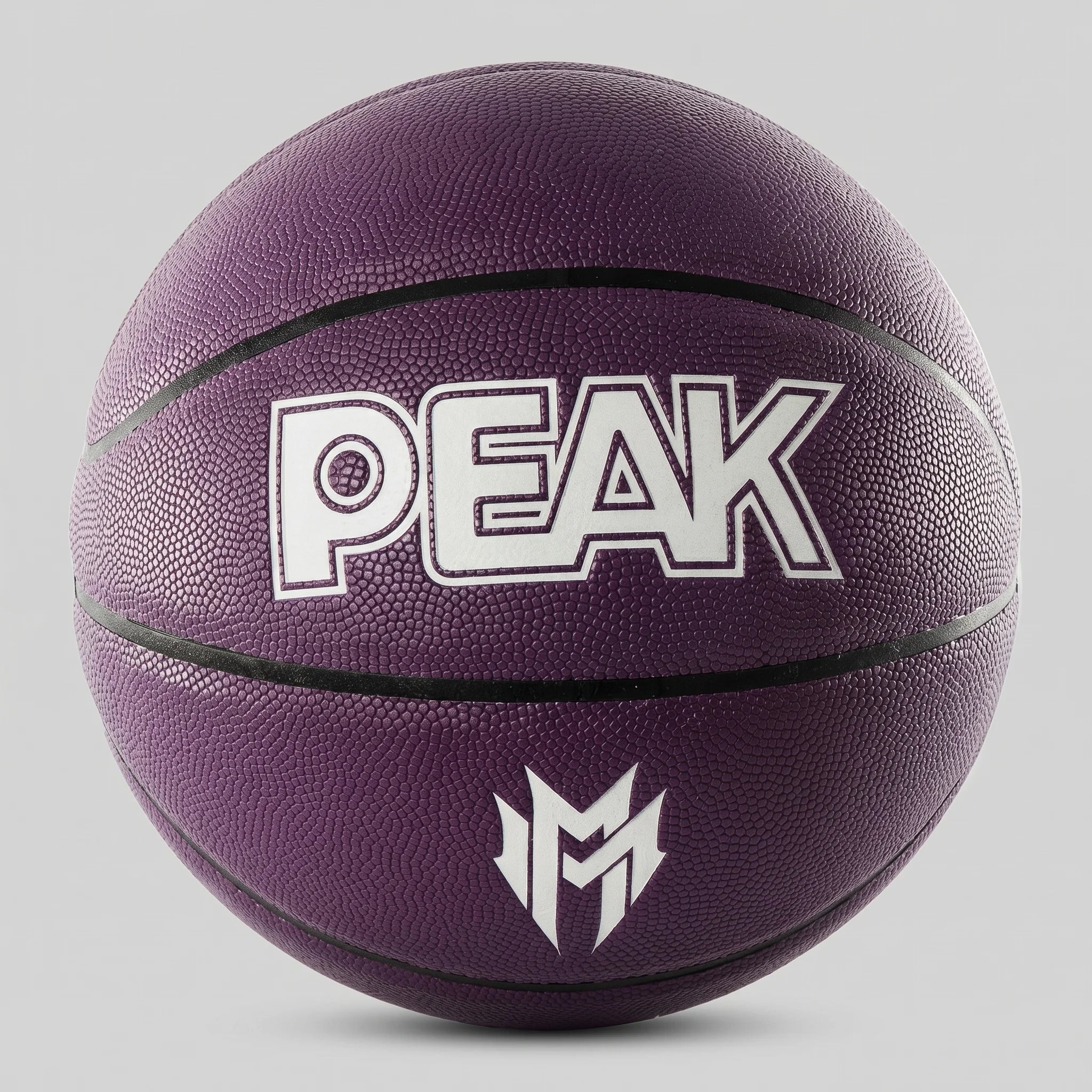 Peak Basketball Ball PU Malik Monk Indoor/Outdoor Purple Size 7 + Free Bag & Pump