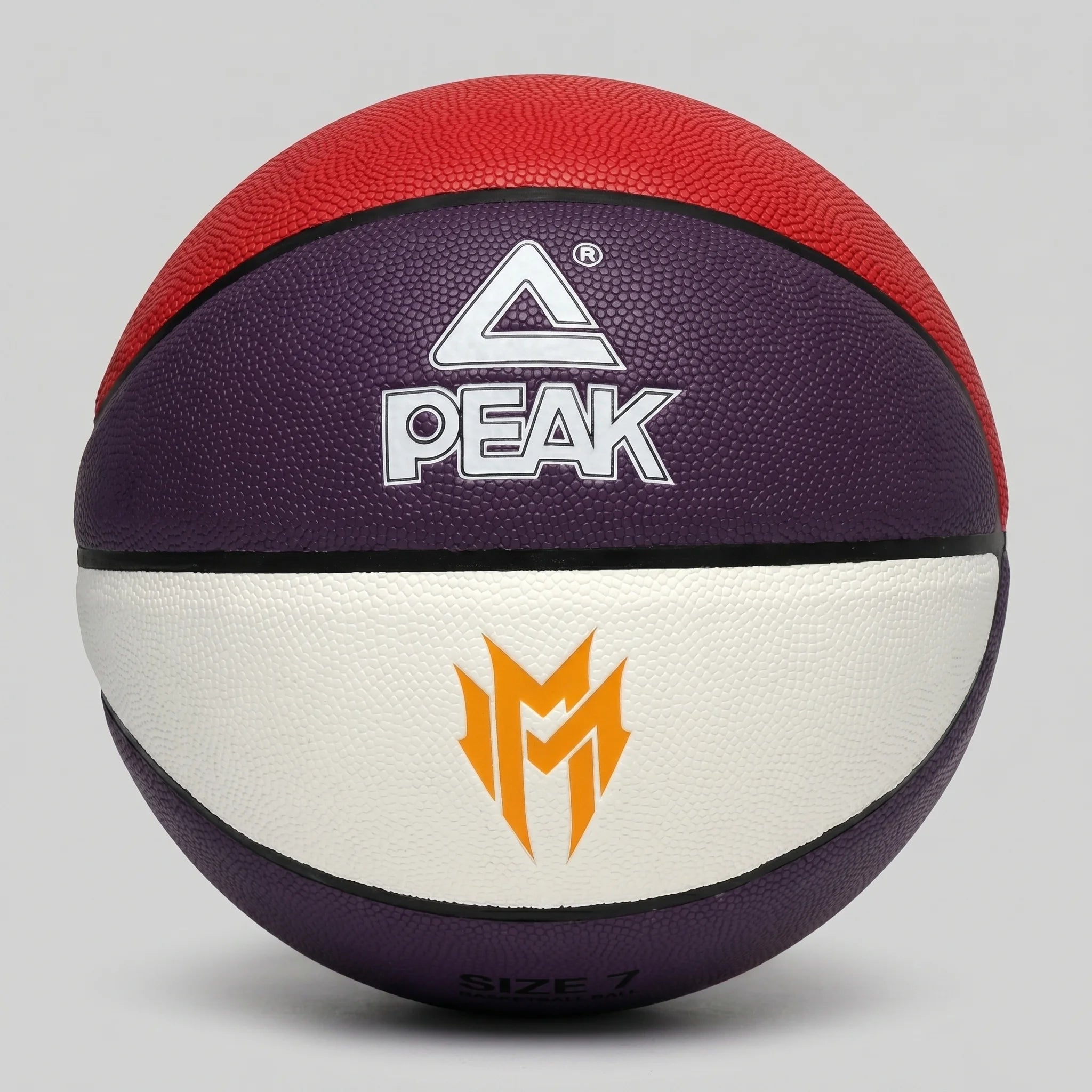 Peak Basketball Ball PU Malik Monk Indoor/Outdoor Multicolor Size 7 + Free Bag & Pump