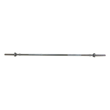 Iron Straight Threaded Barbell Bar With Star Collars