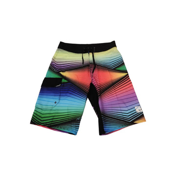 Island Haze Men's Colorful Stripes Boardshorts