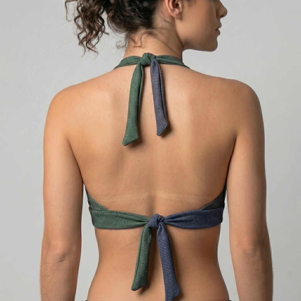 Lucero Women Beachwear Swim Tops Bikini Bra Couture Forest Glade Carvico Fabric Made In Greece