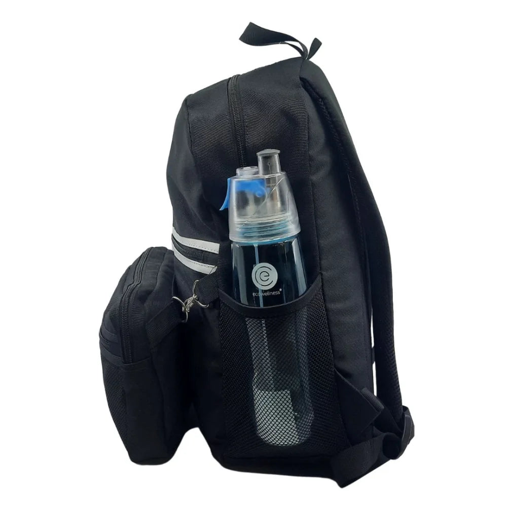 Peak Backpack With Stencils Bag Myc Black White 44x30x16cm