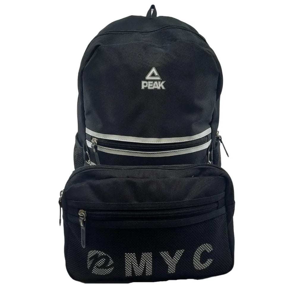 Peak Backpack With Stencils Bag Myc Black White 44x30x16cm