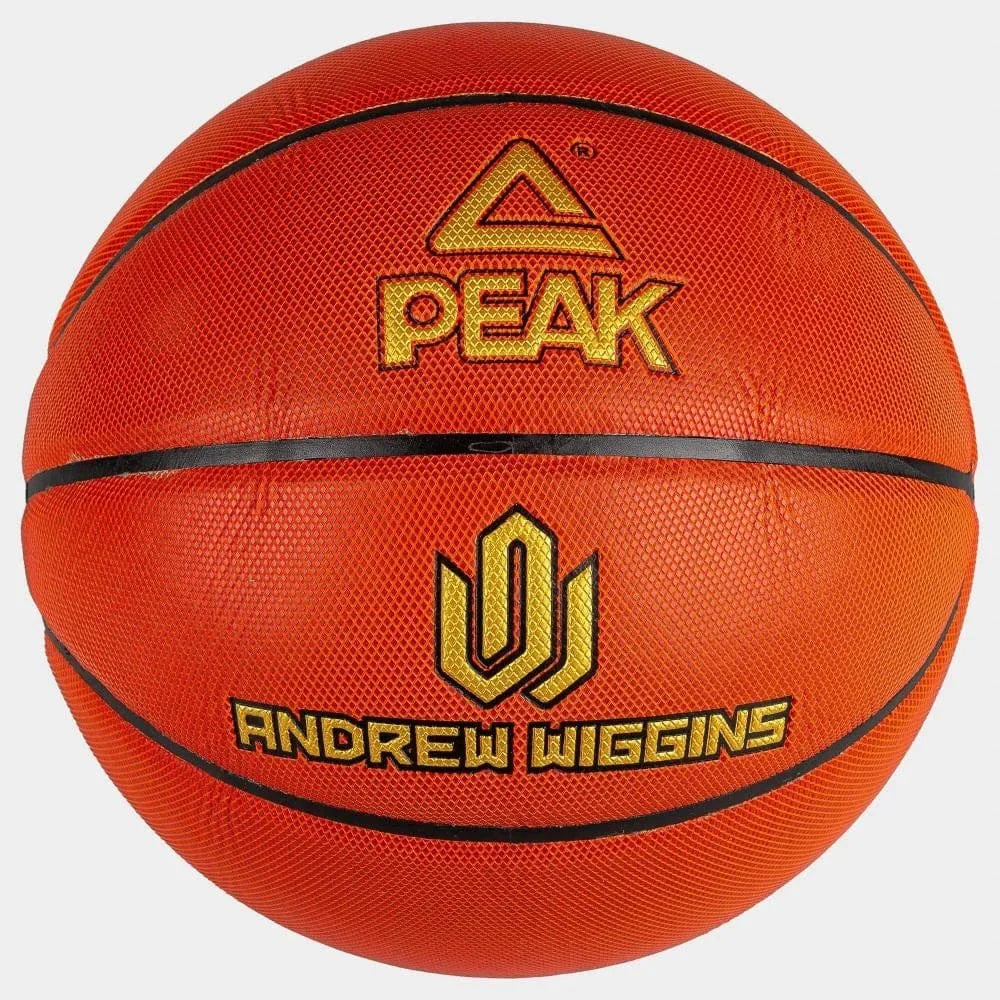 Peak Basketball Ball Microfiber Andrew Wiggins 22 Indoor Size 7 + Free Bag & Pump Q1261010