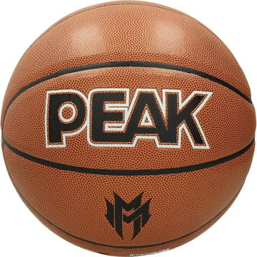 Peak Basketball Ball PU Malik Monk Brown Size 7 Q1253140 Size 7 + Free Bag & Pump