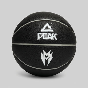 Peak Basketball Ball PU Malik Monk Indoor/Outdoor Black Size 7 + Free Bag & Pump