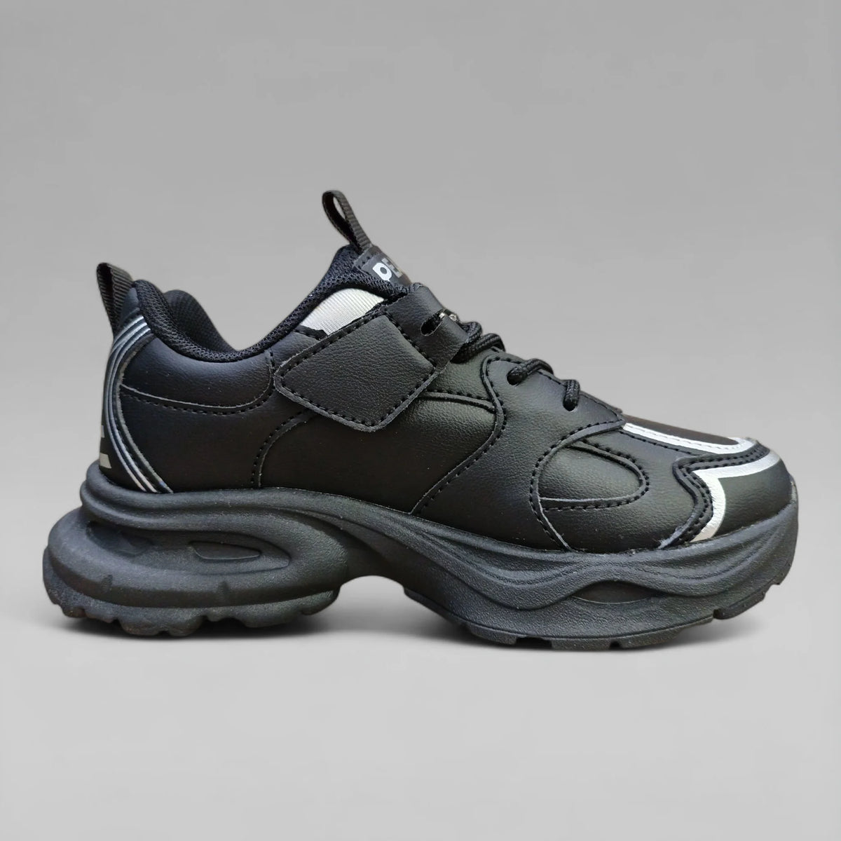 Peak Boys Casual Shoes Black Silver EK44490E