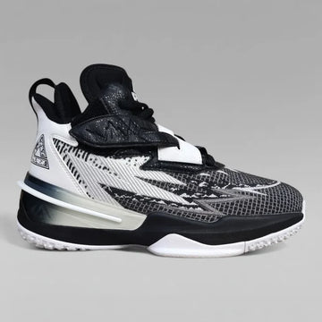 Peak Kids Basketball Shoes Taichi Lightning Stark Black White