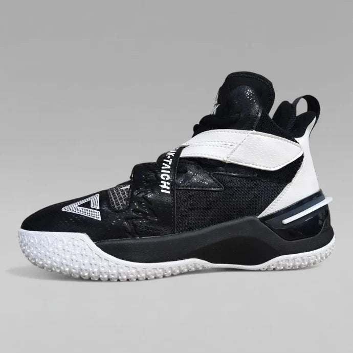 Peak Kids Basketball Shoes Taichi Lightning Stark Black White