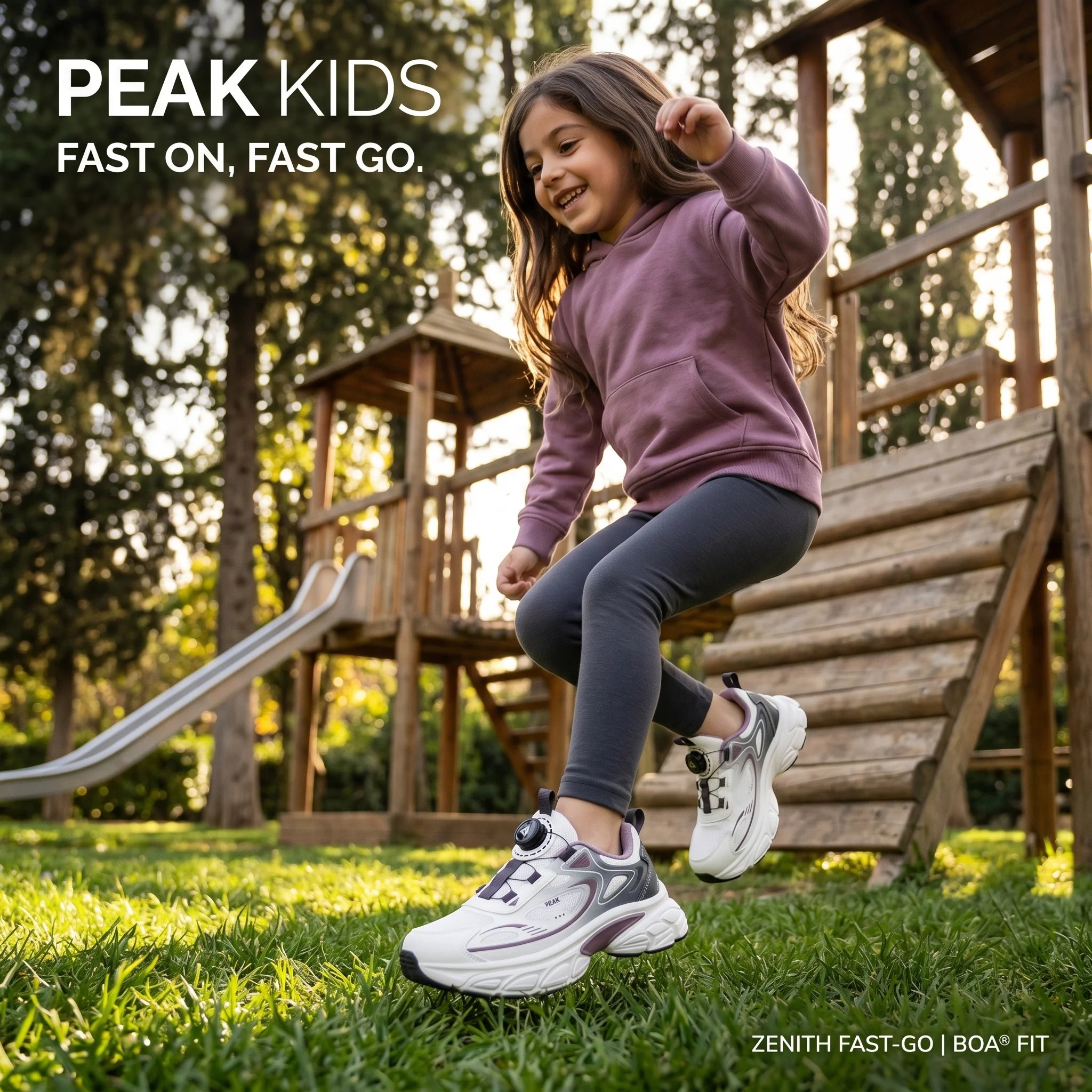 Peak Kids Casual Shoes Zenith Fast-Go Boa Fit EK61520E