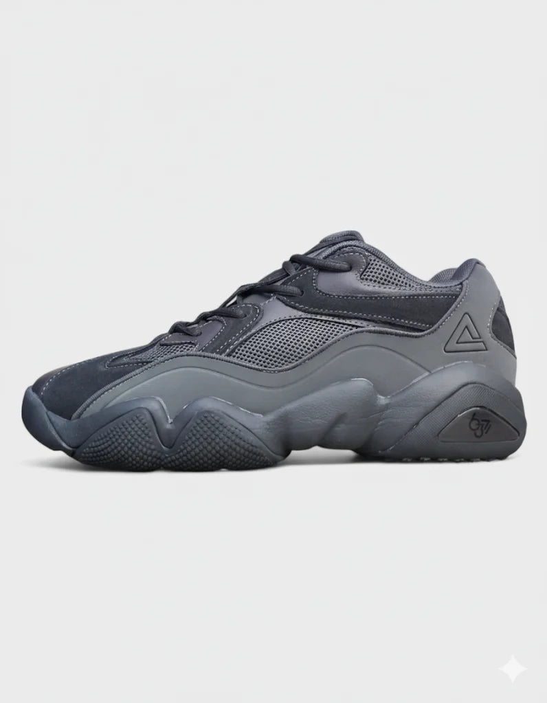Peak Men Basketball Culture Casual Shoes Taichi Dark Grey Black