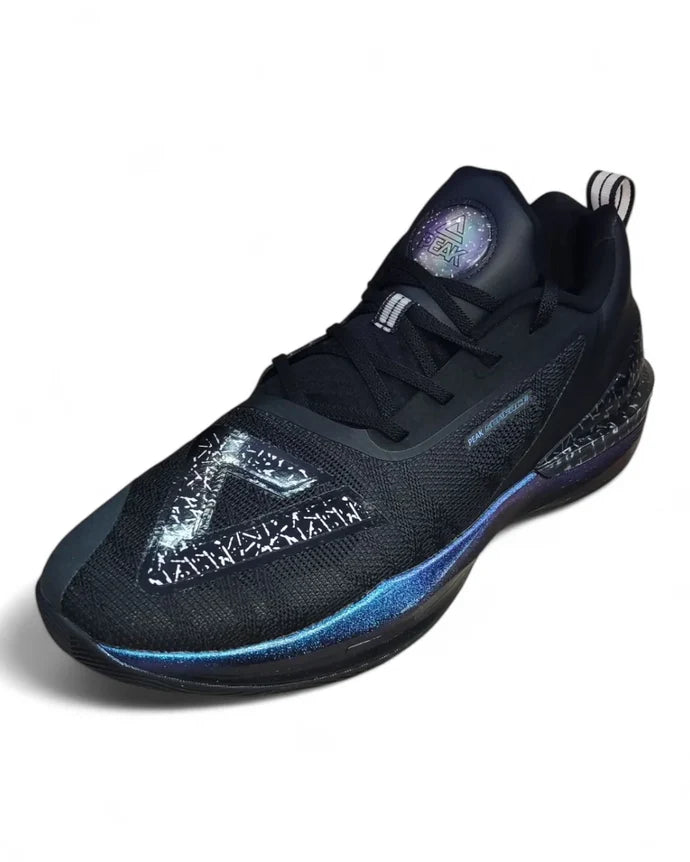 Peak Men Basketball Shoes Taichi Big Triangle 3.0 All Black Galaxy