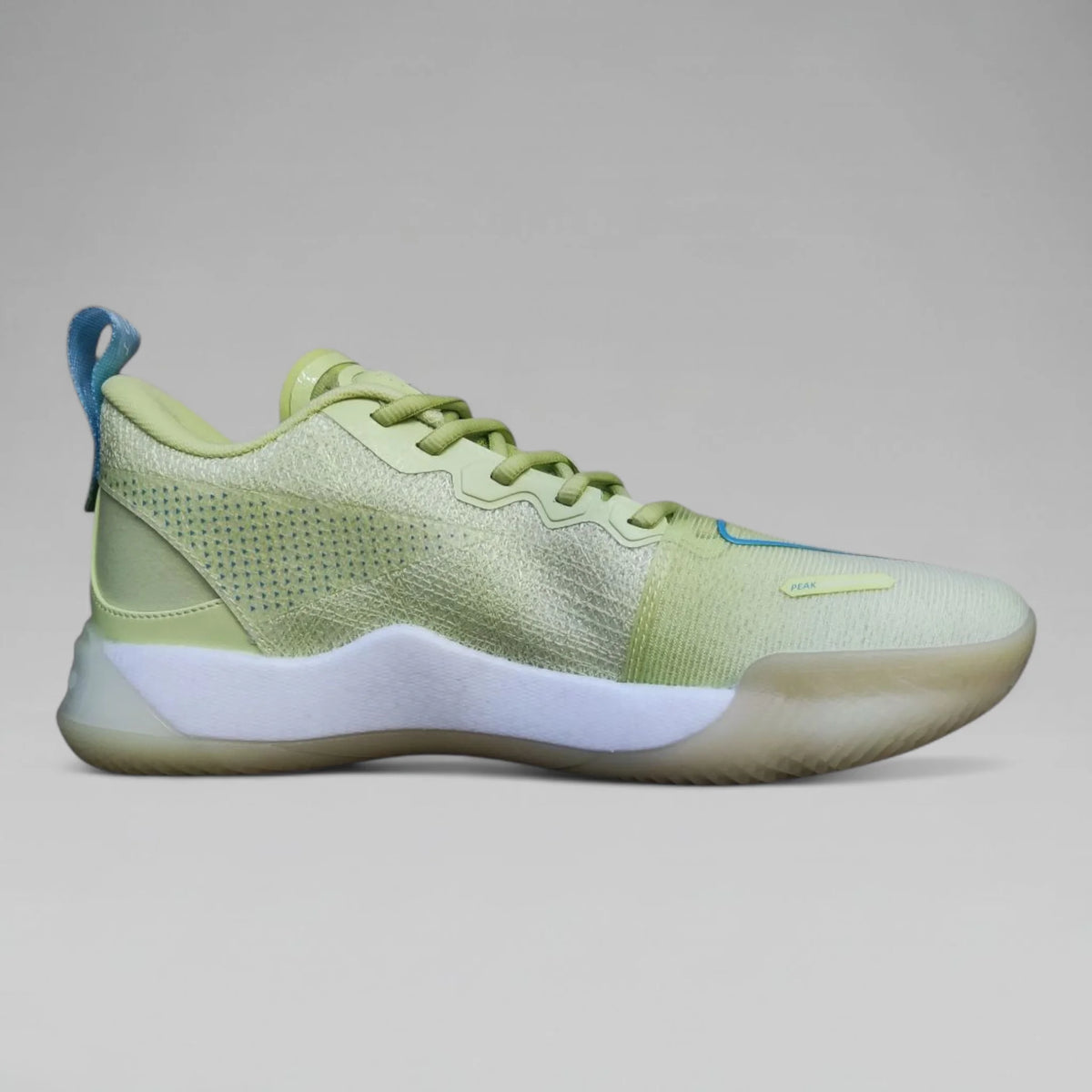 Peak Men Basketball Shoes Taichi P-POPUP Big Triangle 2.0 Limited Edition Glow In The Dark Green