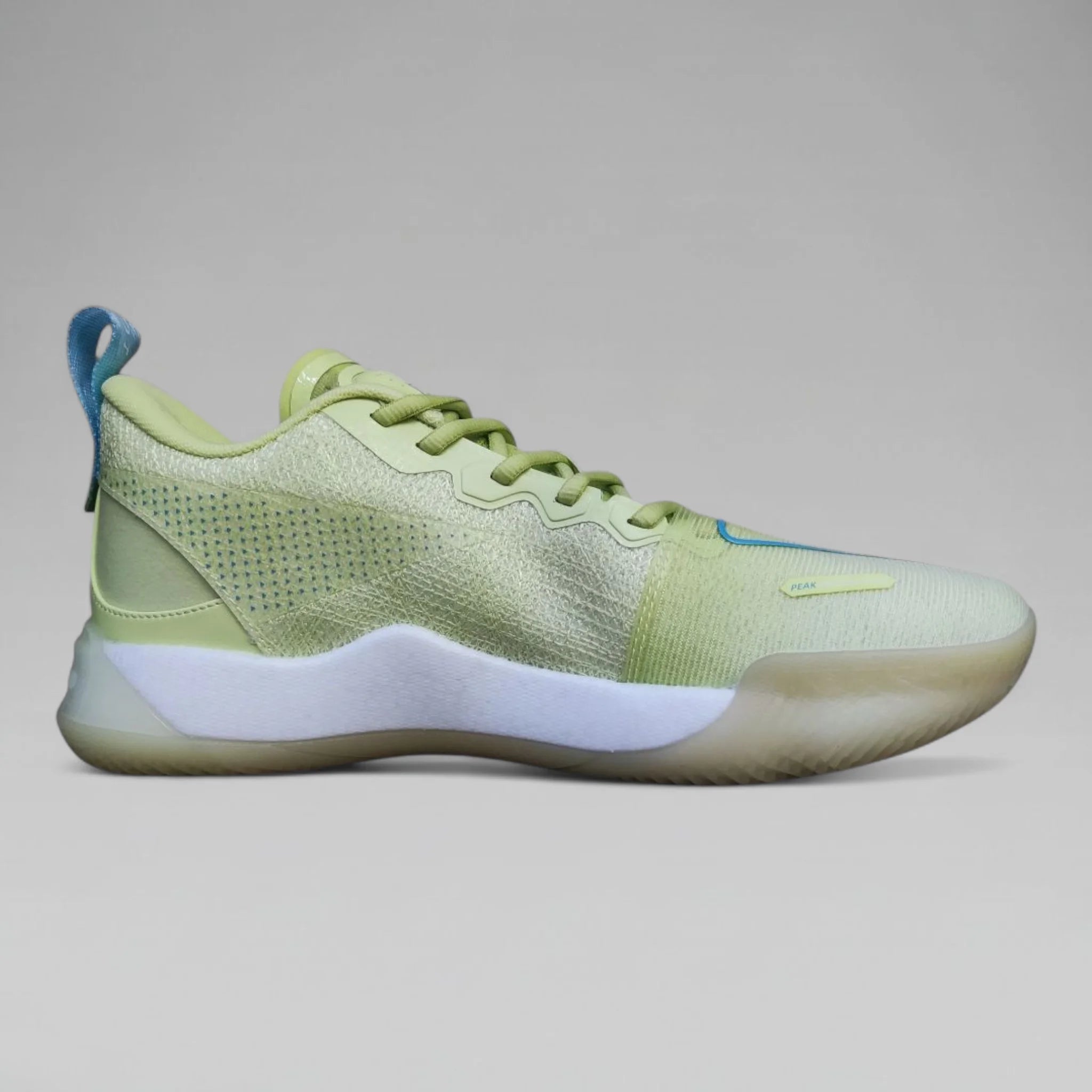 Peak Men Basketball Shoes Taichi P-POPUP Big Triangle 2.0 Limited Edition Glow In The Dark Green