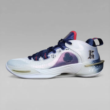 Peak Men Basketball Shoes Taichi P-Soon Flash 6 Jose Alvarado White Dark Blue ET44991A