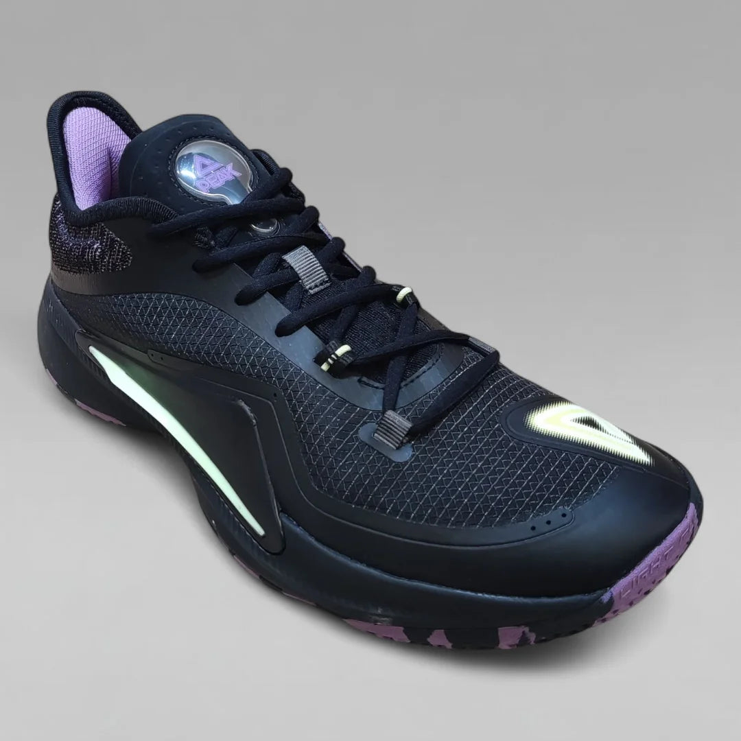 Peak Men Basketball Shoes Taichi P-Ultralight Light Rubber Lou Williams Flash 6 Nightfall Black Purple