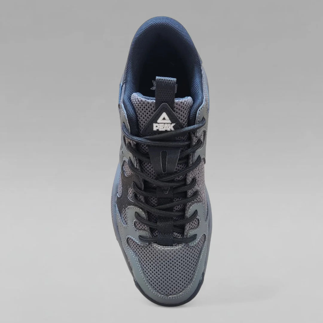 Peak Men Casual Shoes Retro Taichi Grey Black EXT53381E