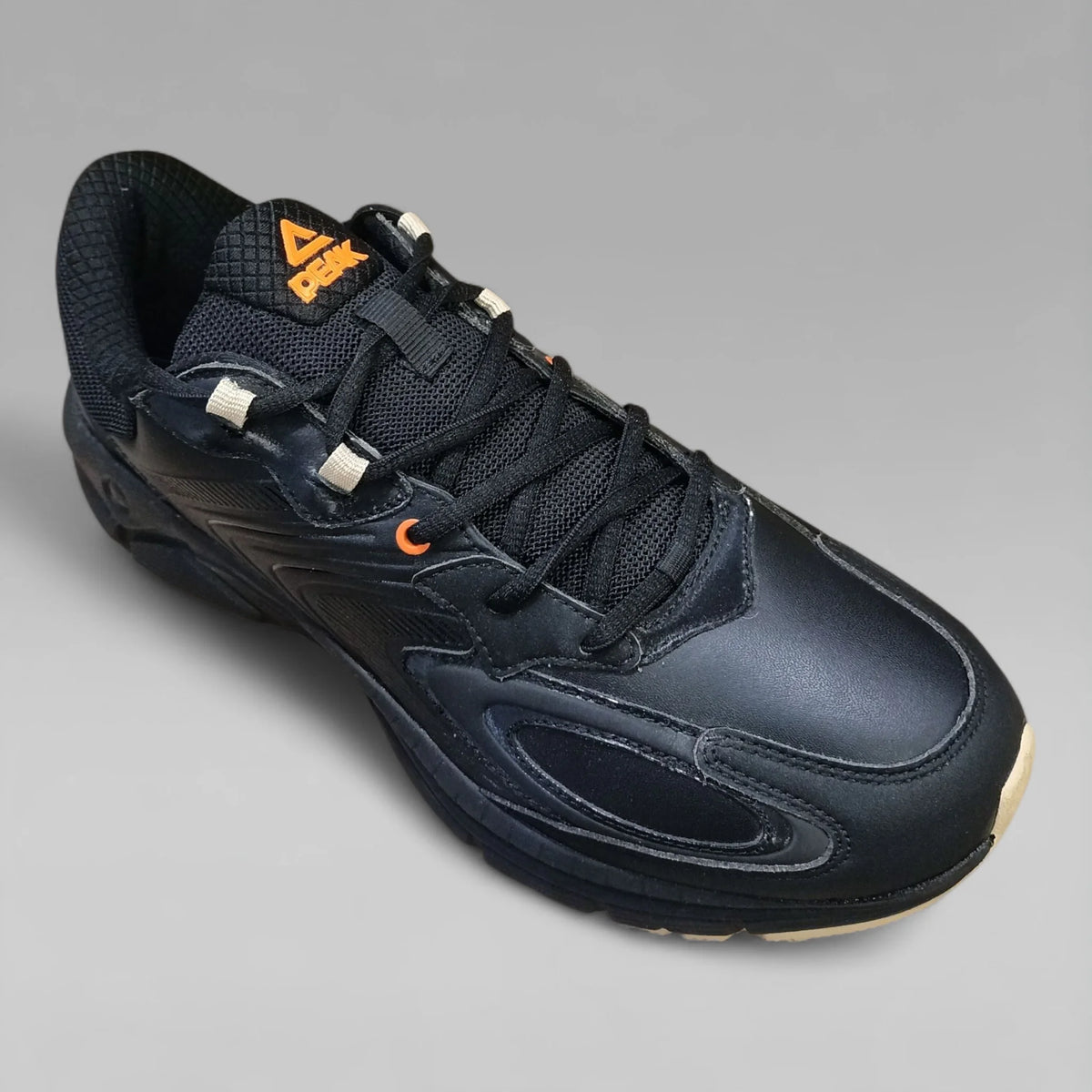 Peak Men Running Shoes All Black E224007H