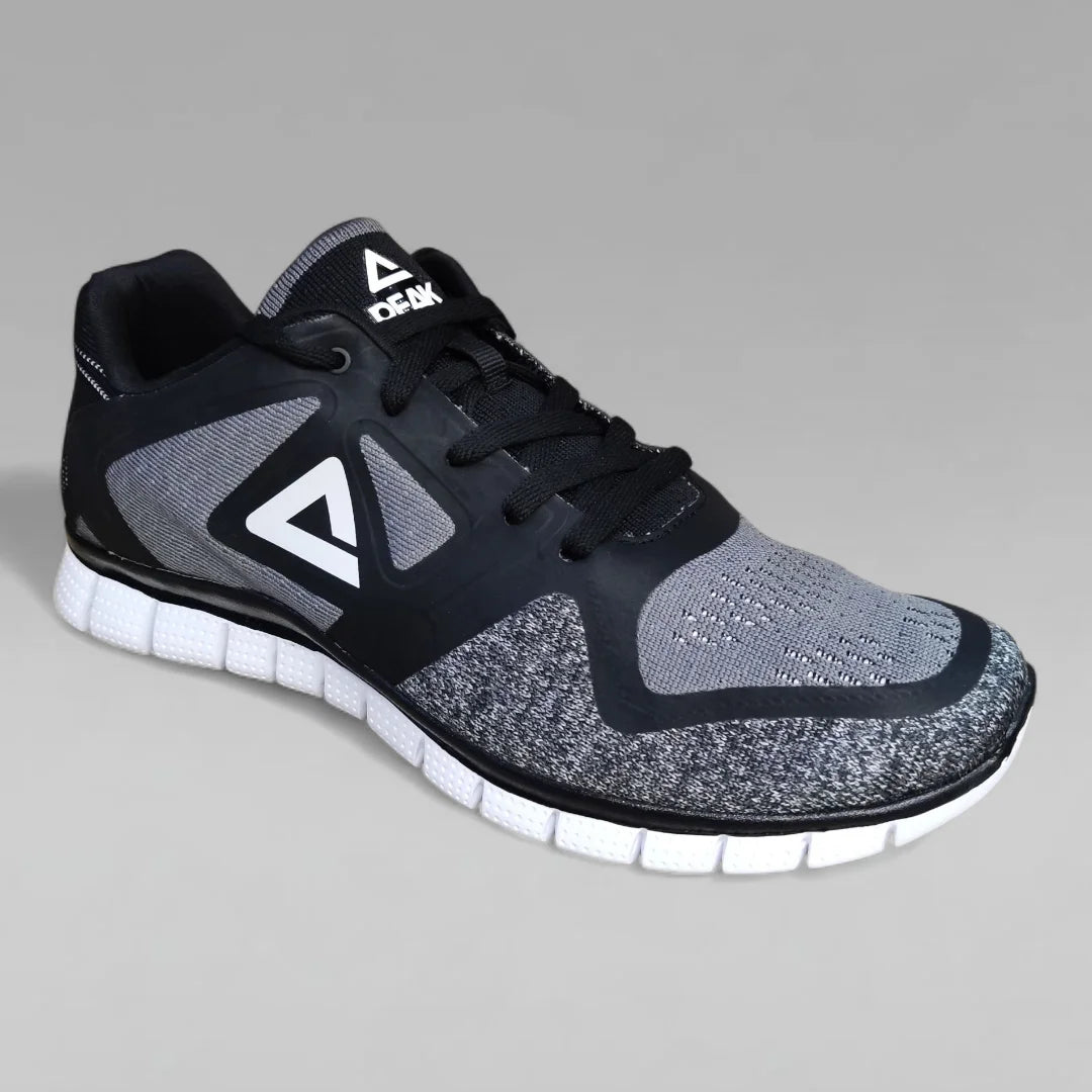 Peak Men Running Shoes Shadow Core Black Grey White