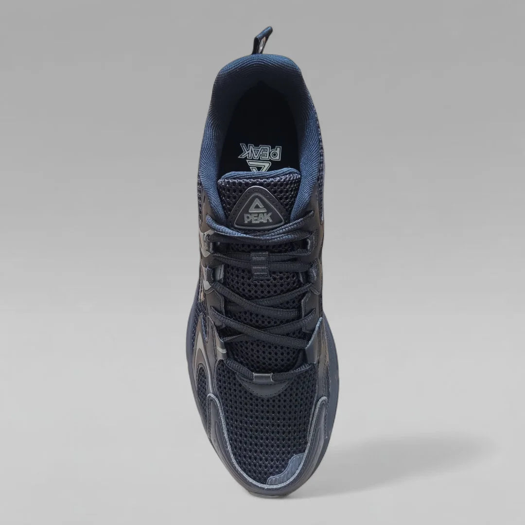 Peak Men Running Shoes Taichi OG 7000 3.0 Retro Black Magnetic Grey
