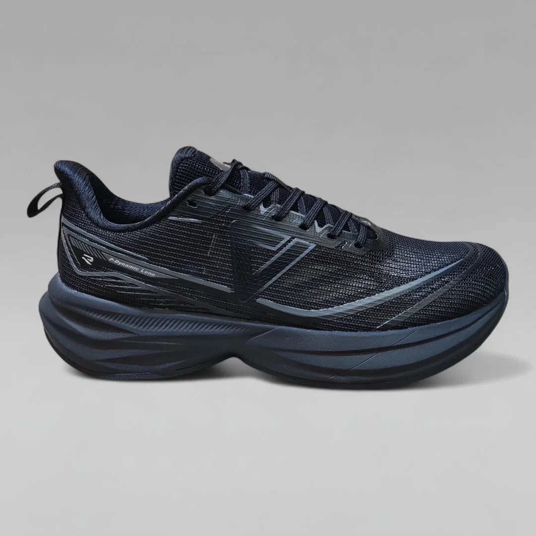 Peak Men Running Shoes Taichi P-Dynamic Summer Leno Ventilated All Black DH610107