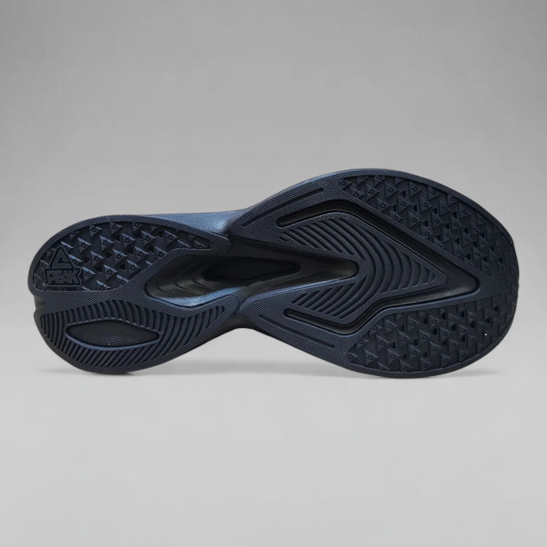 Peak Men Running Shoes Taichi P-Dynamic Summer Leno Ventilated All Black DH610107