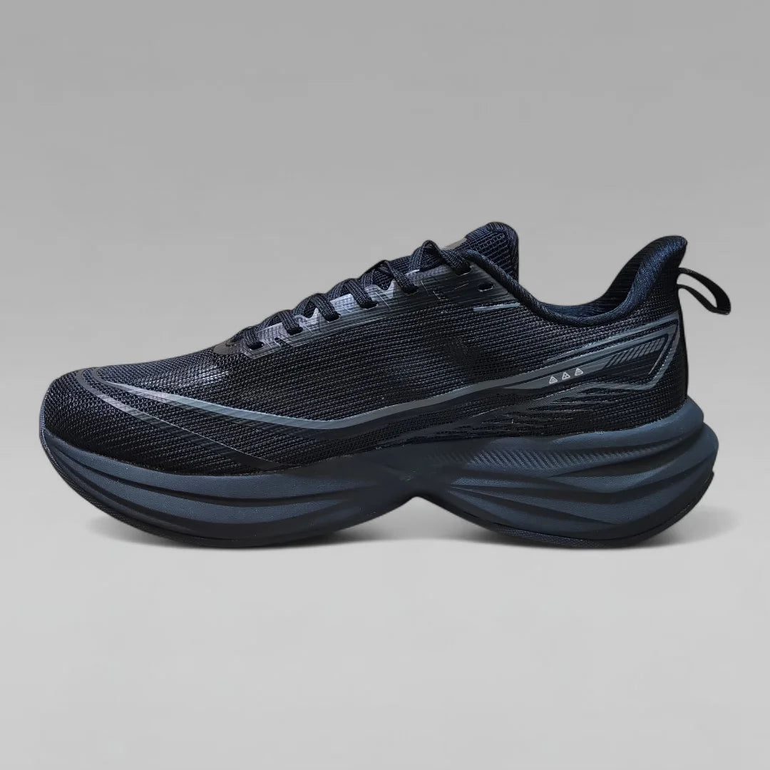 Peak Men Running Shoes Taichi P-Dynamic Summer Leno Ventilated All Black DH610107