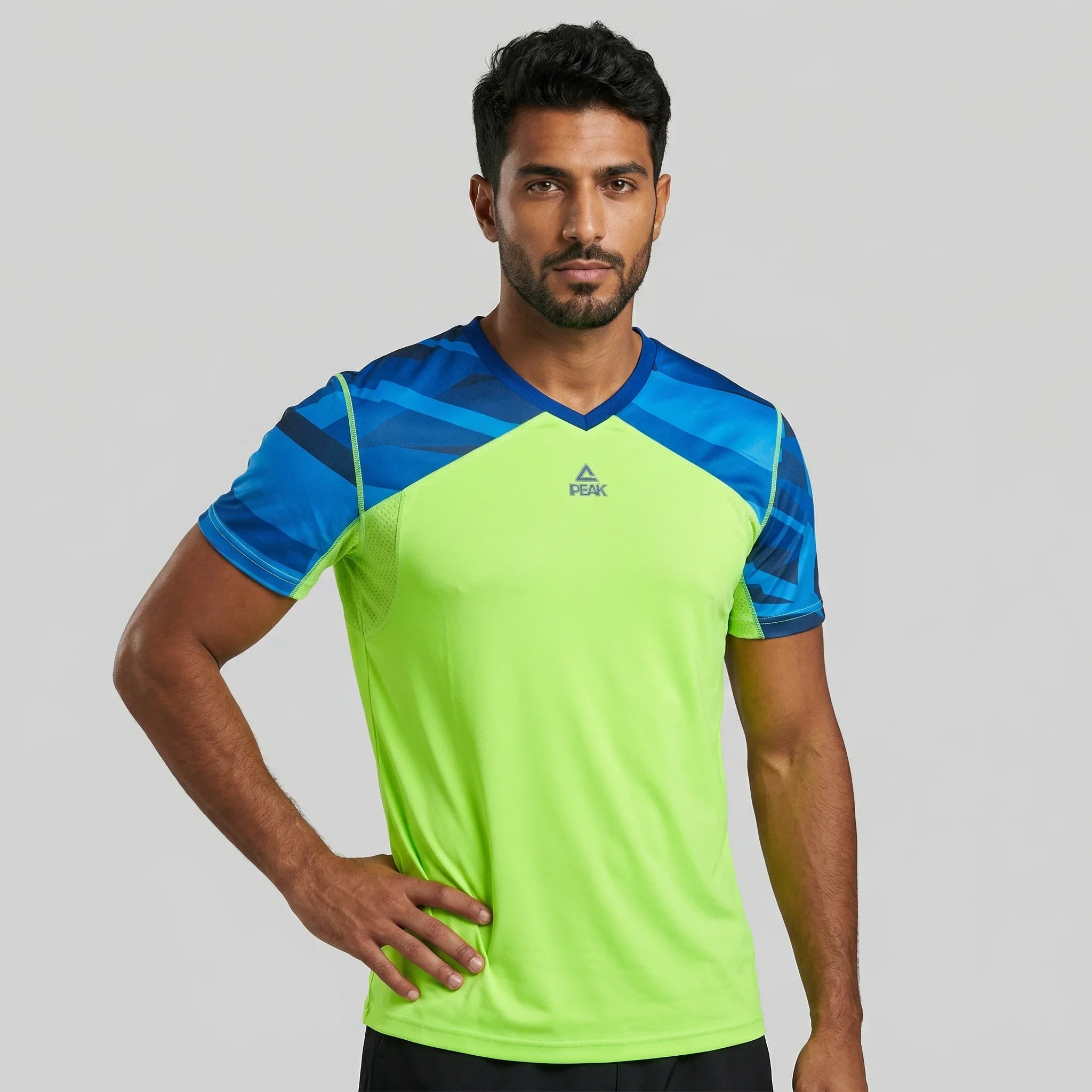 Dk.Melange-Grey-Fluorescence-Green / XL