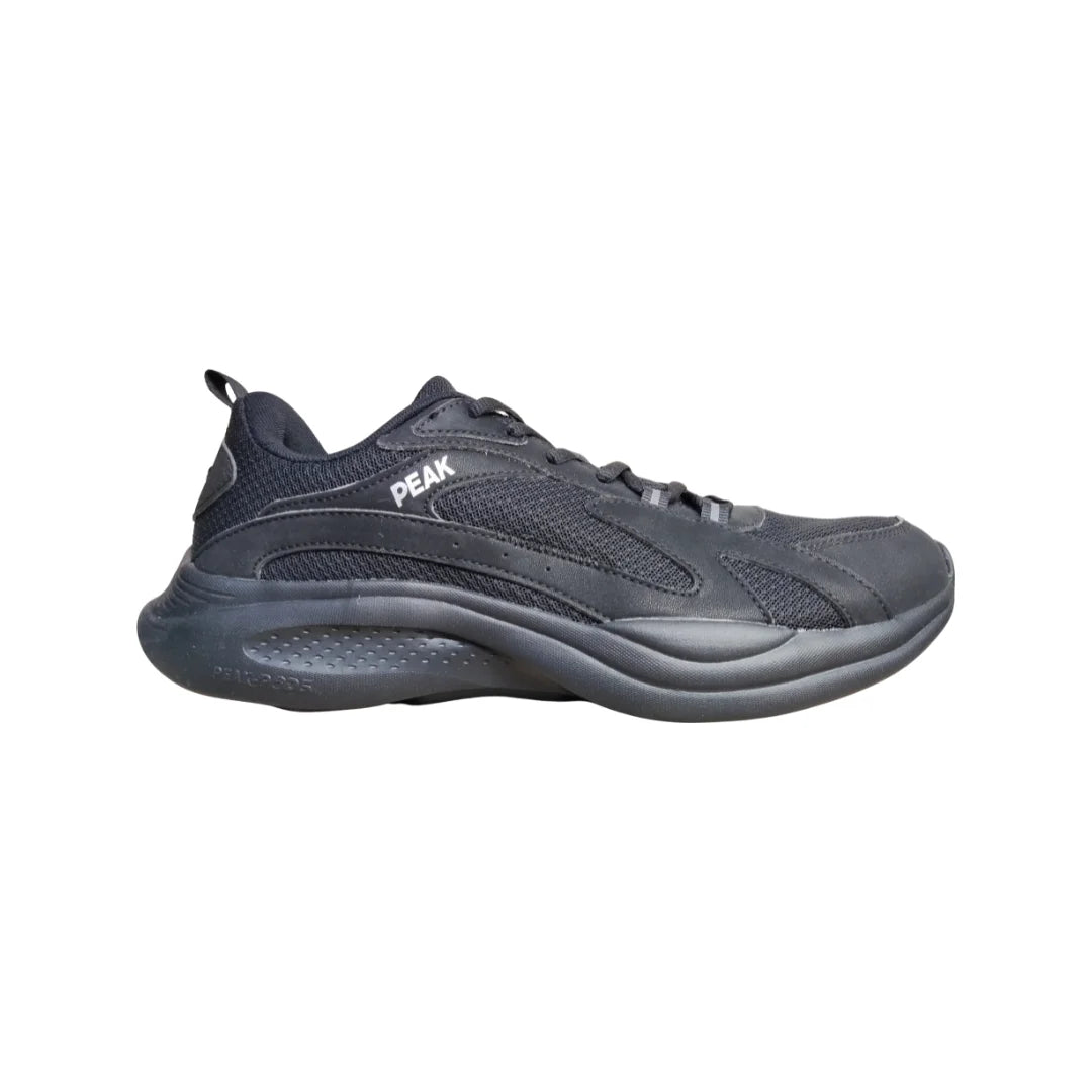 Peak Men Walking Shoes P-Pads All Black E231547J