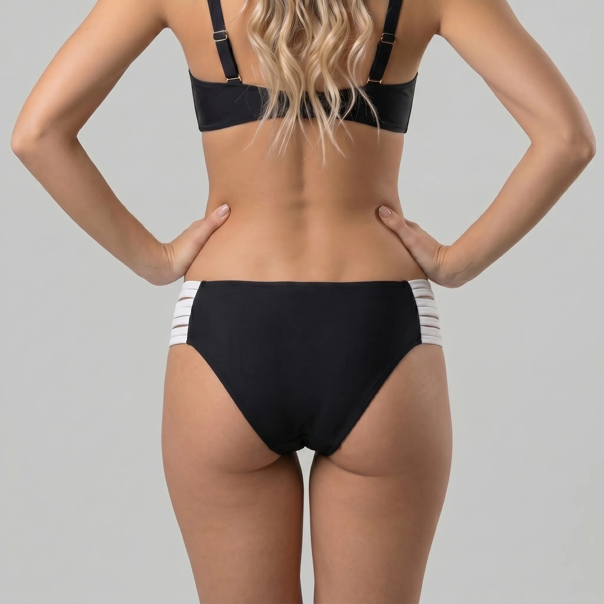 Lucero Women Beach Couture The Monochrom Glam Swim Brief Swimwear Carvico Fabric Made In Greece